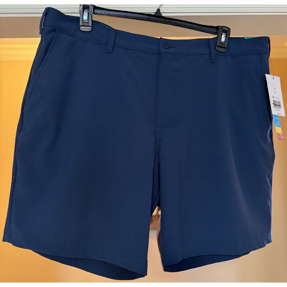 PRO TOUR Mens Shorts Navy Blue 42 Moisture Wicking UPF 30 Stretch Golf Casual